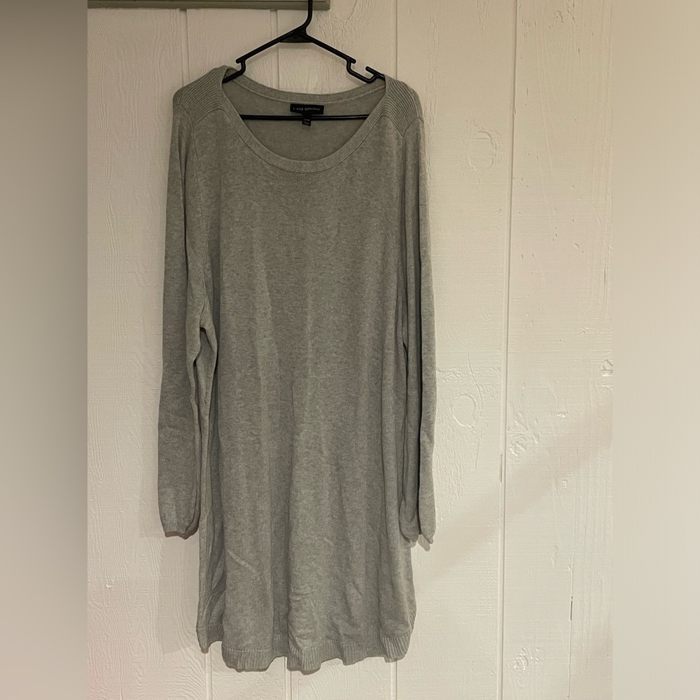 Lane Bryant 22/24 Gray Sweater Dress